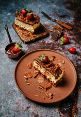 Strawberry Chocolate Cheesecake