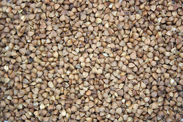 Background of buckwheat. Space for text.