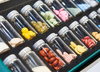 Colored pills