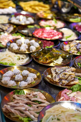 Fresh hot pot, rich and varied hot pot dishes
