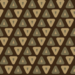 Seamless geometric pattern with the image of triangles, geometric shapes. Vector design for web banner, business presentation, brand package, fabric, print, wallpaper, postcard.