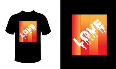 Love. Hand drawn vintage illustration with hand-lettering. 