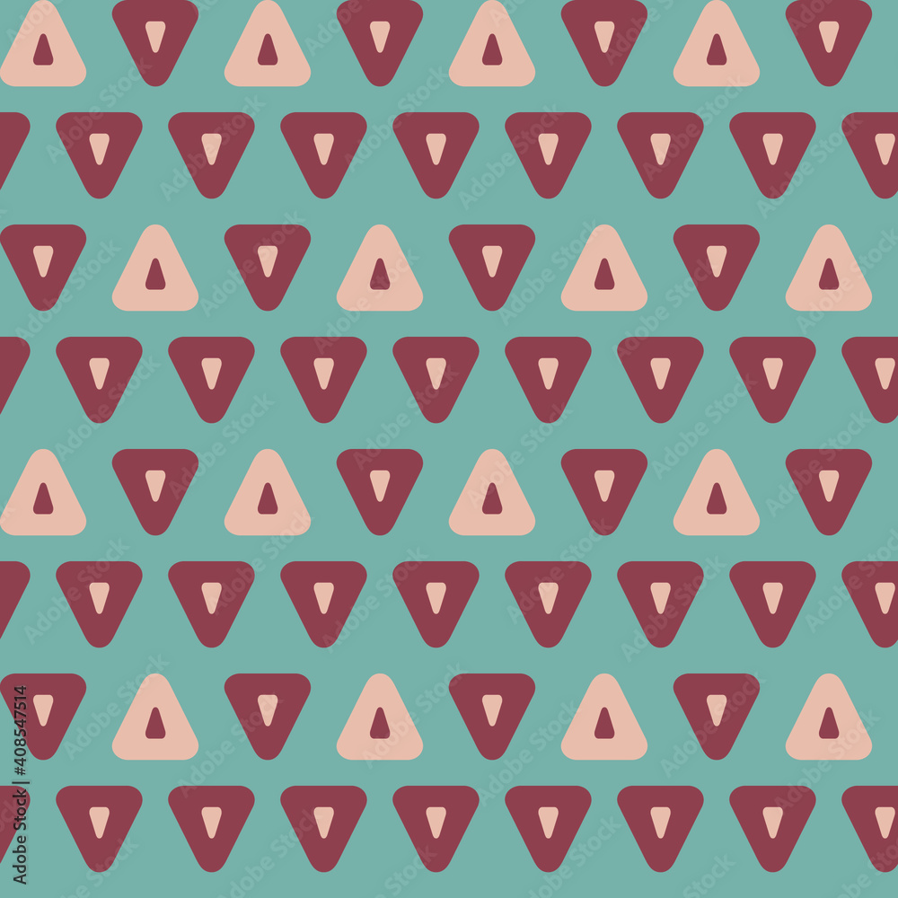 Poster seamless geometric pattern with the image of triangles, geometric shapes. vector design for web bann