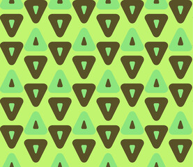 Seamless geometric pattern with the image of triangles, geometric shapes. Vector design for web banner, business presentation, brand package, fabric, print, wallpaper, postcard.