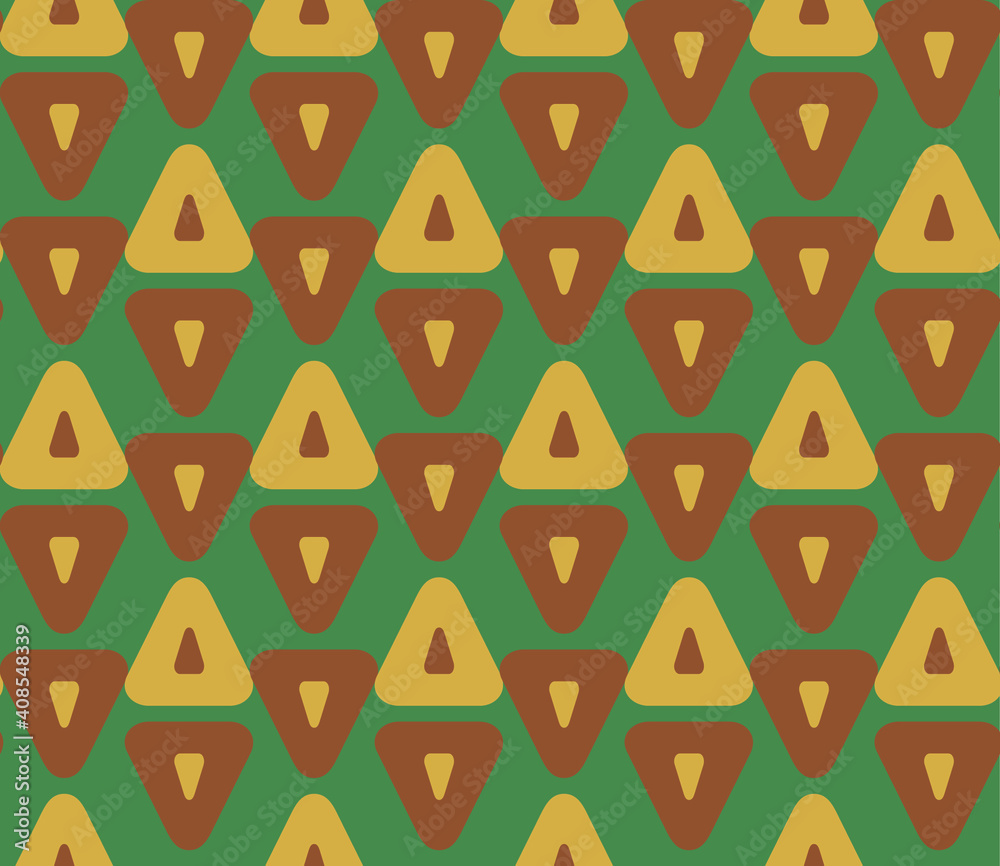Poster seamless geometric pattern with the image of triangles, geometric shapes. vector design for web bann
