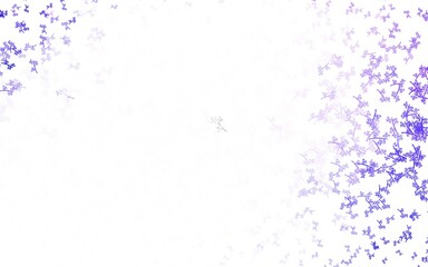 Light Purple vector doodle pattern with branches.