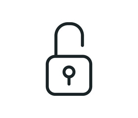 lock icon on white background
