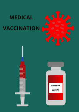 Concept of vaccination against coronavirus
