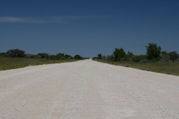 Fernstraße in Namibia