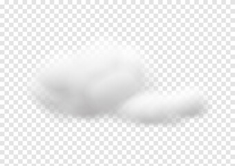 realistic cloud vectors isolated on transparency background ep102