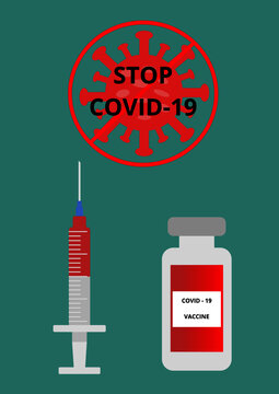 Concept of vaccination against coronavirus
