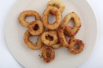 breaded squid as typical spanish tapas food