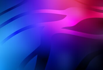 Dark Blue, Red vector blurred bright template.