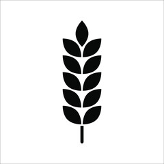 Farm wheat ears icon vector template. color editable on white background. eps 10