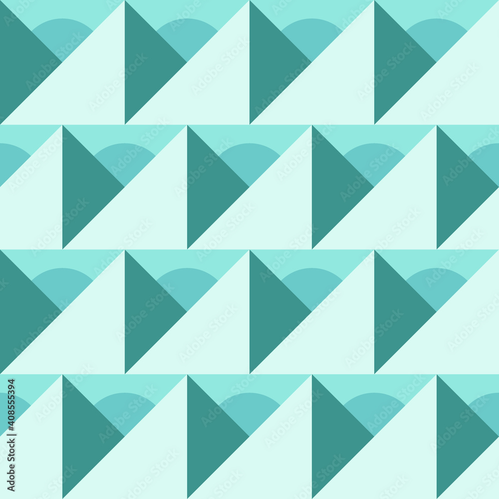 Poster seamless geometric pattern with the image of circles, squares, triangles. vector design for web bann