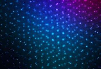 Dark Pink, Blue vector pattern with spheres.