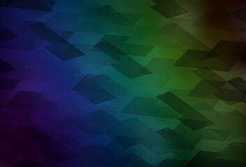 Dark Blue, Green vector layout with lines, rectangles.