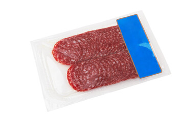 Vacuum packed sausage slices