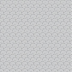 Naklejka premium Abstract gray spirals seamless pattern background