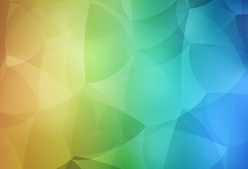 Obraz premium Light Blue, Yellow vector layout with lines, triangles.