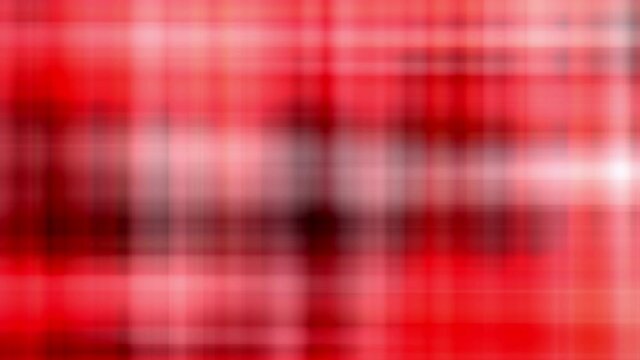 Abstract Red White Black color plaid tartan pattern geometry abstract background. 4K 3D seamless loop bright futuristic background. Elegant digital blurred for business presentation, sci-fi, hitech.