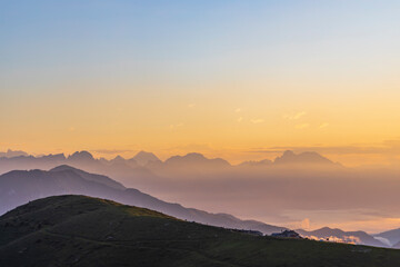 summer landscape near Monte Grappa, Northern Italy