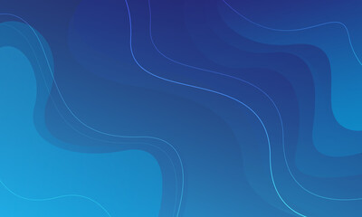 Liquid color background design. Blue elements with fluid gradient. Dynamic shapes composition. Vector illustration