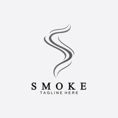 Smoke steam icon logo illustration isolated on white background,Aroma vaporize icons. Smells vector line icon, hot aroma, stink or cooking steam symbols, smelling or vapor