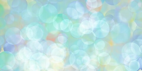 Sfondo banner color turchese con bokeh. Astratto 