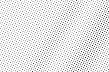 Black and white vector halftone. Subtle halftone digital texture. Faded dotted gradient.
