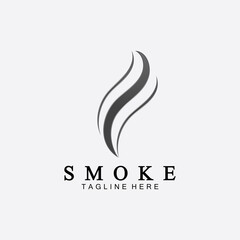 Obraz premium Smoke steam icon logo illustration isolated on white background,Aroma vaporize icons. Smells vector line icon, hot aroma, stink or cooking steam symbols, smelling or vapor