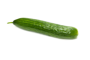 Cucumber isolated on white background.