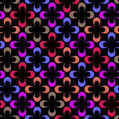 Fototapeta premium Geometric pattern seamless vintage retro design
