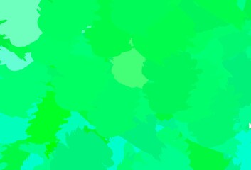 Light Green, Yellow vector texture with abstract forms.