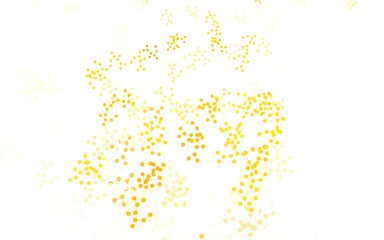 Light Red, Yellow vector background with forms of artificial intelligence.