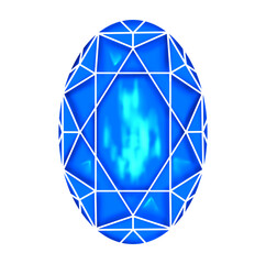 イラスト素材　宝石　サファイア　ジュエリー　青