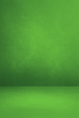 Empty green concrete interior background