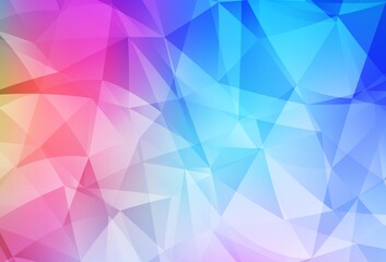 Fototapeta premium Light Multicolor vector gradient triangles template.