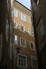 An old narrow street in Salzburg, Austria