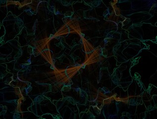 Imaginatory fractal background Image
