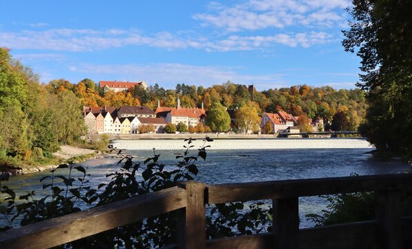 Landsberg am Lech mit Staustufe