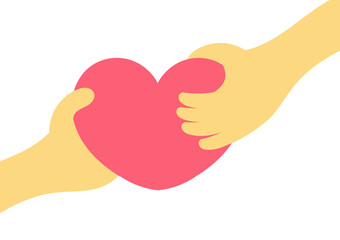 hand illustration giving love to others