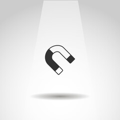 magnet vector icon, simple magnet icon