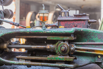 Detail of an old steam engine