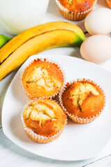 homemade banana nut muffins ready eat (6)