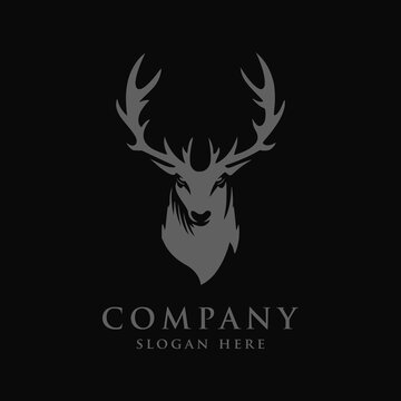Swamp deer in forest icon logo - Inspire Uplift
