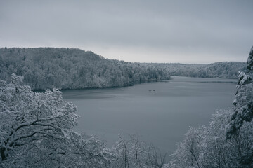 Fototapeta premium A lake in Vilnius, Lithuania