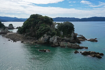 高知県宿毛市　咸陽島の風景