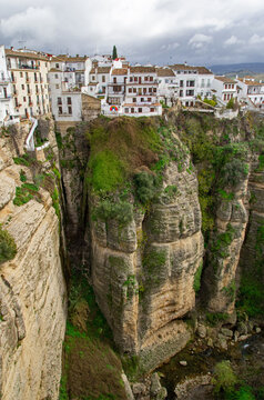 Ronda in Spain. Town on the cliffs. Historical landmark in Spain. Must see attraction in Andalusia.
