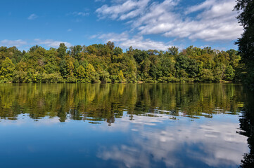 Fototapeta na wymiar Lake Montclair, Woodbridge, Virginia